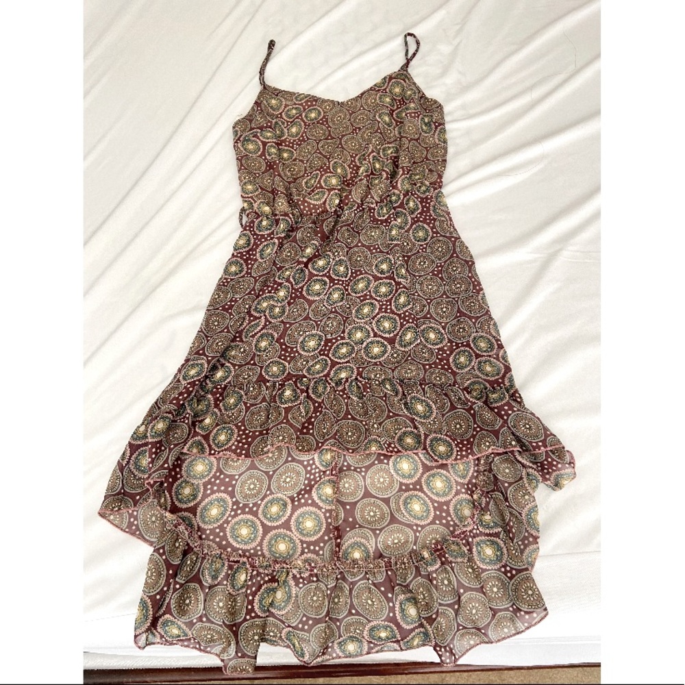 Boho casual high low tank top